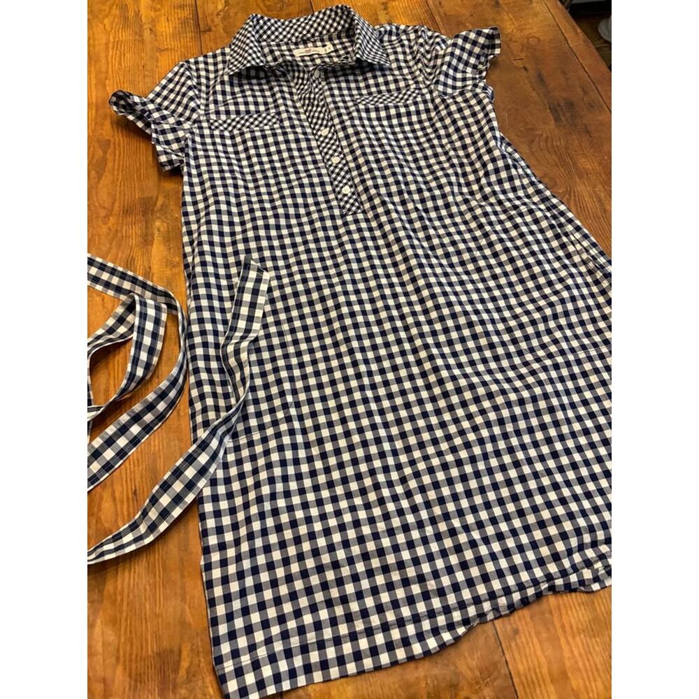 Sz 12 - Vineyard Vines Gingham Shirt Dress - Picture 2 of 9